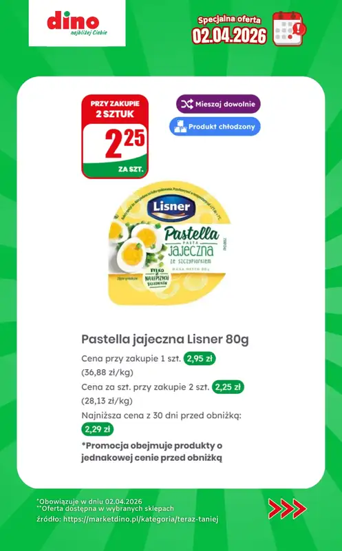 Dino - gazetka promocyjna Specjalna oferta na 02.04.2026 - promocje spoza gazetki od czwartku 02.04 do czwartku 02.04 - strona 11