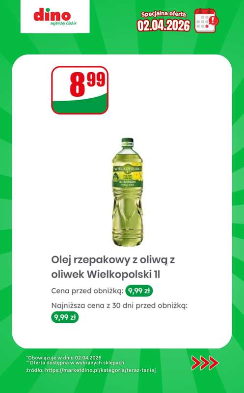 Dino - gazetka promocyjna Specjalna oferta na 02.04.2026 - promocje spoza gazetki od czwartku 02.04 do czwartku 02.04 - strona 10