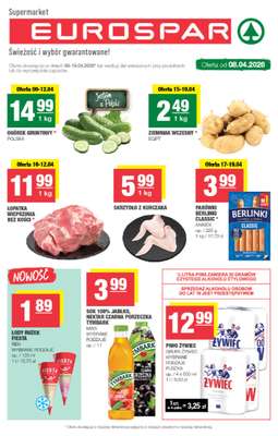 SPAR - gazetka promocyjna Gazetka Eurospar od środy 08.04 do niedzieli 19.04