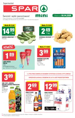 SPAR - gazetka promocyjna Gazetka Spar Mini od środy 08.04 do niedzieli 19.04