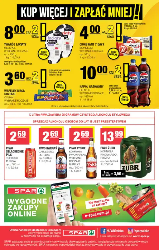 SPAR - gazetka promocyjna Gazetka Spar od środy 08.04 do niedzieli 19.04 - strona 8