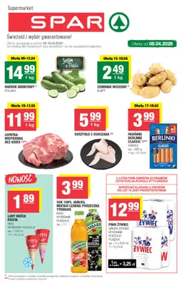 SPAR - gazetka promocyjna Gazetka Spar od środy 08.04 do niedzieli 19.04