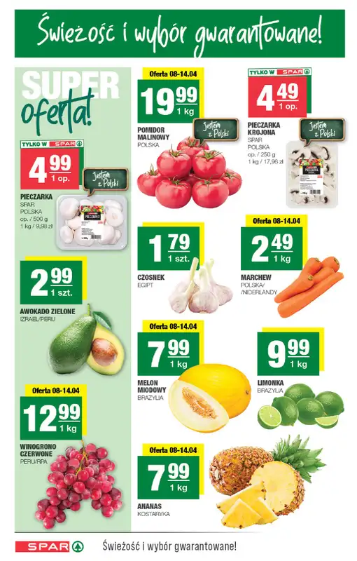 SPAR - gazetka promocyjna Gazetka Spar od środy 08.04 do niedzieli 19.04 - strona 2