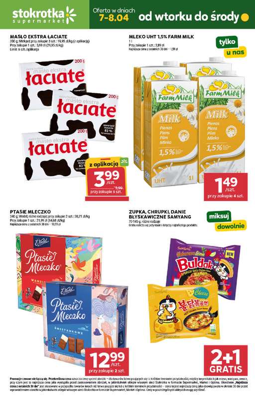 Stokrotka - gazetka promocyjna Hity na start od wtorku 07.04 do środy 08.04