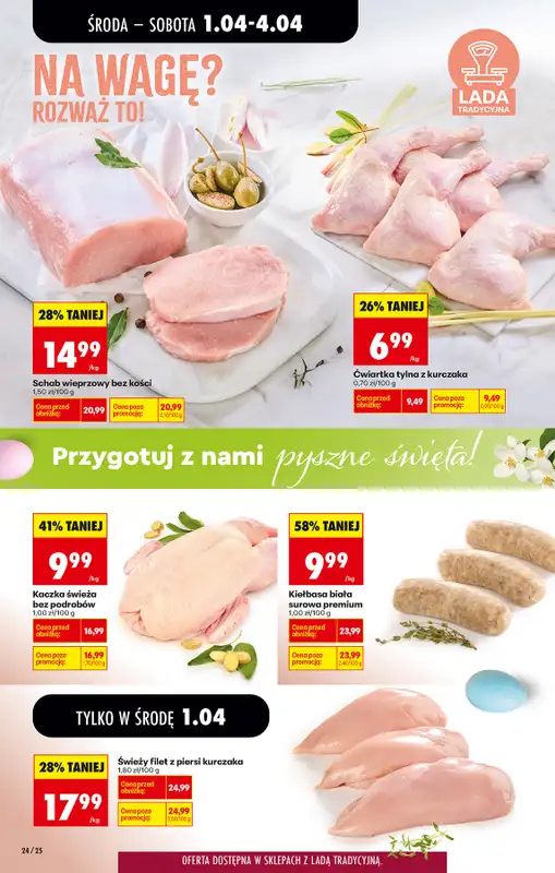 Biedronka - gazetka promocyjna Od środy, Z ladą tradycyjną od środy 01.04 do środy 08.04 - strona 32