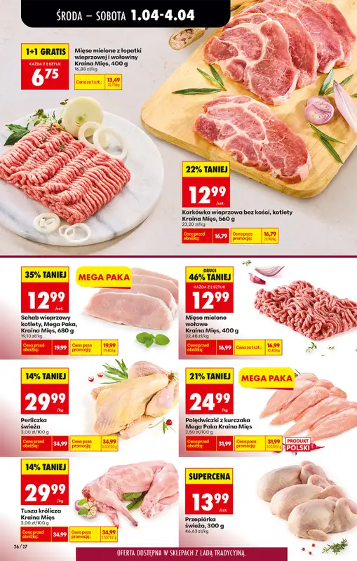 Biedronka - gazetka promocyjna Od środy, Z ladą tradycyjną od środy 01.04 do środy 08.04 - strona 34