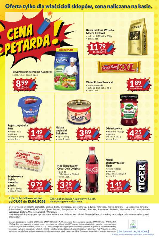 Makro - gazetka promocyjna Mega oferty dla Twojego Sklepu od wtorku 07.04 do poniedziałku 13.04 - strona 20