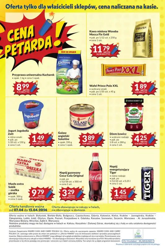 Makro - gazetka promocyjna Mega oferty dla Twojego Sklepu od wtorku 07.04 do poniedziałku 13.04 - strona 20