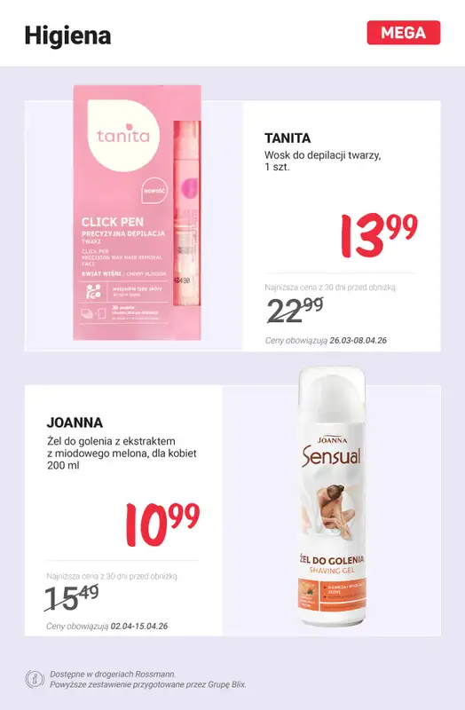 Rossmann - gazetka promocyjna MEGA PROMOCJE  do środy 08.04 - strona 9