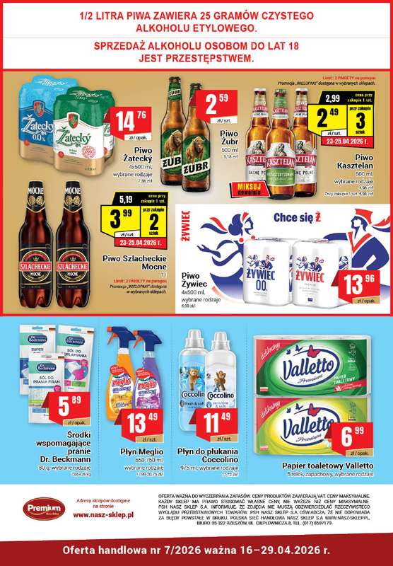 Premium Nasz Sklep - gazetka promocyjna Gazetka Premium od czwartku 16.04 do środy 29.04 - strona 6