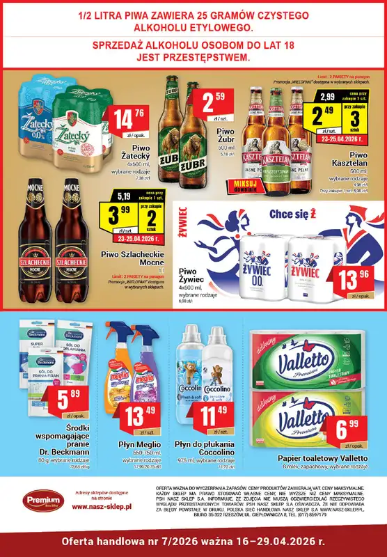 Premium Nasz Sklep - gazetka promocyjna Gazetka Premium od czwartku 16.04 do środy 29.04 - strona 6