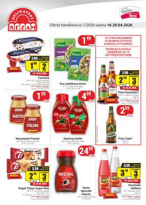 Delikatesy Sezam - gazetka promocyjna Gazetka od czwartku 16.04 do środy 29.04