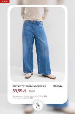 Dżinsy z szerokimi nogawkami