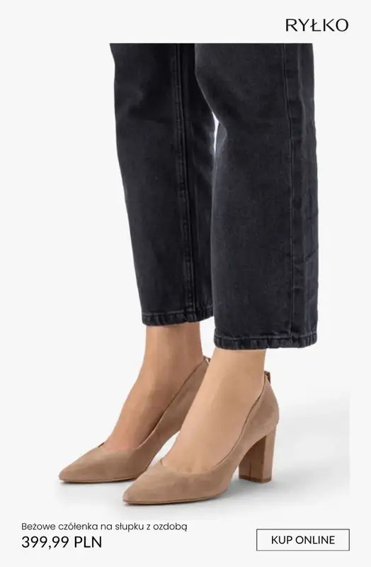 Ryłko - gazetka promocyjna Damskie czółenka na obcasie od czwartku 02.04  - strona 10