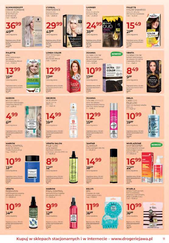 Drogerie Jawa - gazetka promocyjna Gazetka od czwartku 02.04 do poniedziałku 04.05 - strona 11