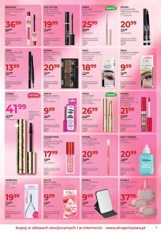 Drogerie Jawa - gazetka promocyjna Gazetka od czwartku 02.04 do poniedziałku 04.05 - strona 7