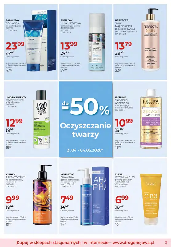 Drogerie Jawa - gazetka promocyjna Gazetka od czwartku 02.04 do poniedziałku 04.05 - strona 3