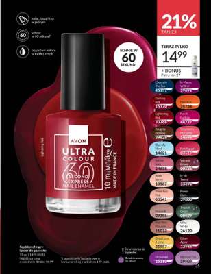 Avon Ultra Colour 60 Second Express Nail Enamel - Lightening Red