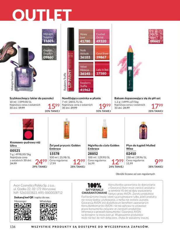 AVON - gazetka promocyjna Katalog Kwiecień 2026 od czwartku 02.04 do czwartku 30.04 - strona 132