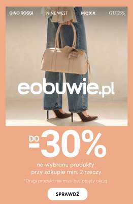 eobuwie.pl - gazetka promocyjna Do -30% na wybrane torebki i obuwie, przy zakupie min. 2 rzeczy od czwartku 02.04 do wtorku 07.04