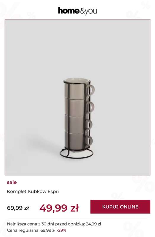 home&you - gazetka promocyjna SALE: kuchnia i jadalnia od czwartku 02.04 do piątku 10.04 - strona 10