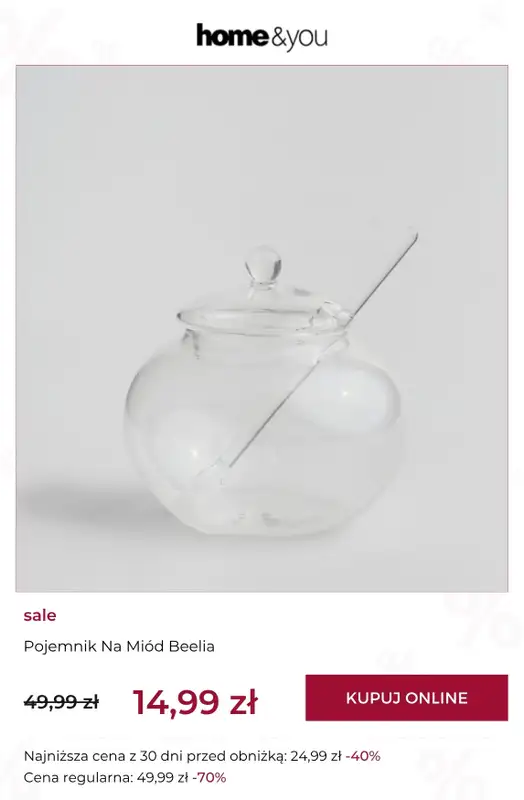 home&you - gazetka promocyjna SALE: kuchnia i jadalnia od czwartku 02.04 do piątku 10.04 - strona 8