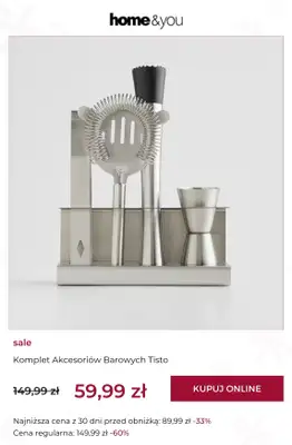 home&you - gazetka promocyjna SALE: kuchnia i jadalnia od czwartku 02.04 do piątku 10.04 - strona 4