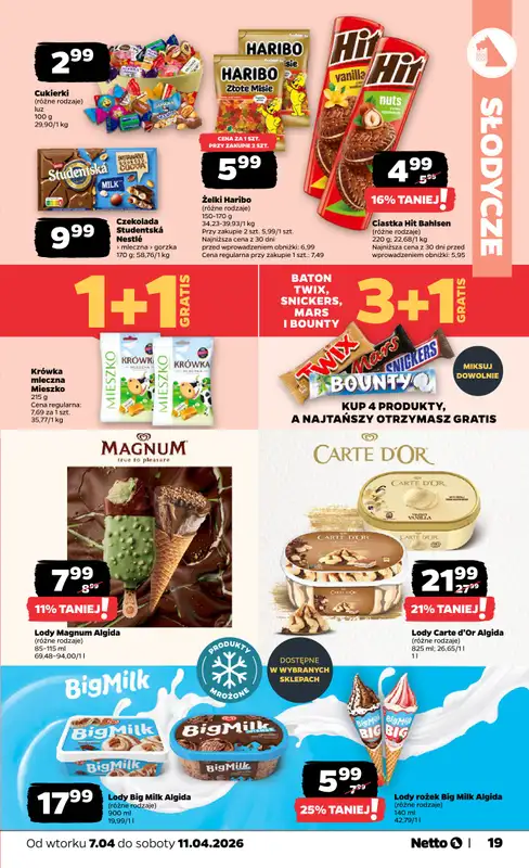 Netto - gazetka promocyjna Gazetka Spożywcza od wtorku 07.04 do soboty 11.04 - strona 19