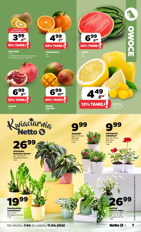 Netto - gazetka promocyjna Gazetka Spożywcza od wtorku 07.04 do soboty 11.04 - strona 7