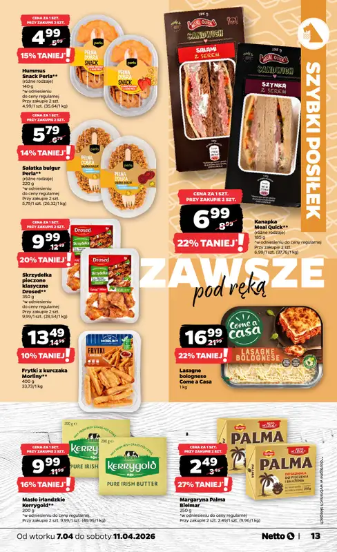 Netto - gazetka promocyjna Gazetka Spożywcza od wtorku 07.04 do soboty 11.04 - strona 13