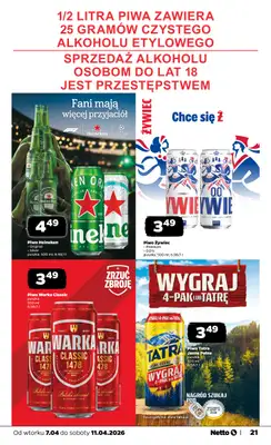 Netto - gazetka promocyjna Gazetka Spożywcza od wtorku 07.04 do soboty 11.04 - strona 21