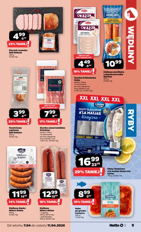 Netto - gazetka promocyjna Gazetka Spożywcza od wtorku 07.04 do soboty 11.04 - strona 9