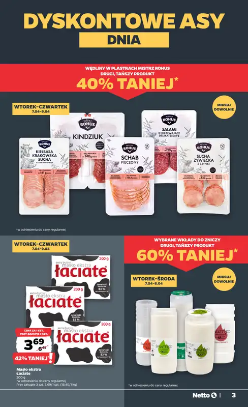 Netto - gazetka promocyjna Gazetka Spożywcza od wtorku 07.04 do soboty 11.04 - strona 3