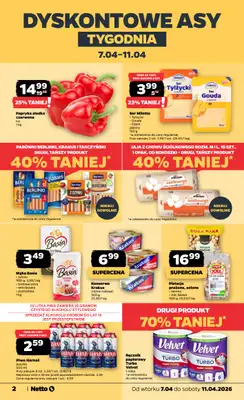 Netto - gazetka promocyjna Gazetka Spożywcza od wtorku 07.04 do soboty 11.04 - strona 2