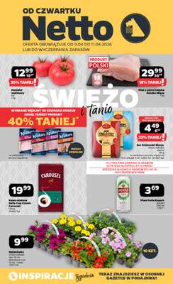 Netto - gazetka promocyjna Gazetka Spożywcza od czwartku 09.04 do soboty 11.04