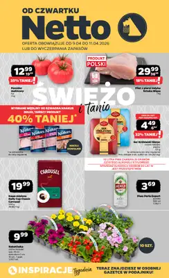 Netto - gazetka promocyjna Gazetka Spożywcza od czwartku 09.04 do soboty 11.04