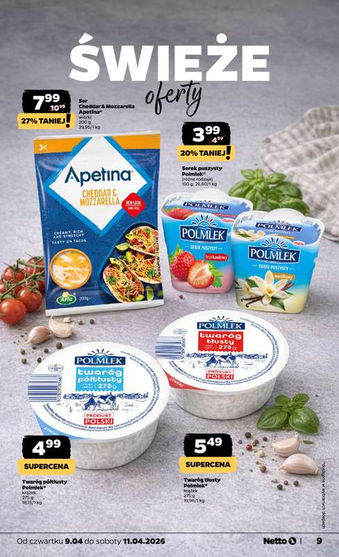 Netto - gazetka promocyjna Gazetka Spożywcza od czwartku 09.04 do soboty 11.04 - strona 9