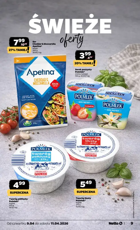 Netto - gazetka promocyjna Gazetka Spożywcza od czwartku 09.04 do soboty 11.04 - strona 9