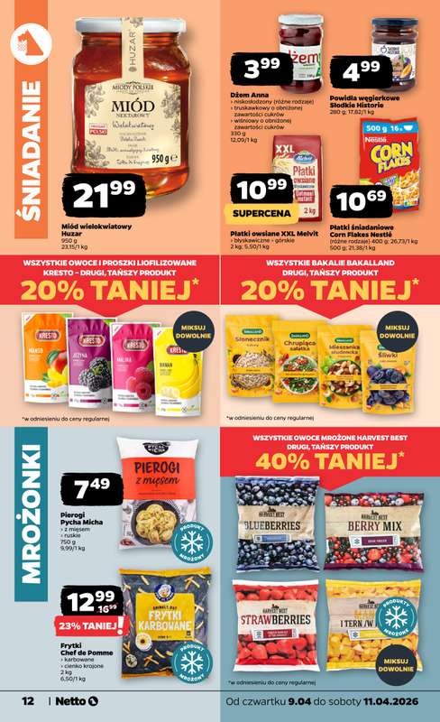 Netto - gazetka promocyjna Gazetka Spożywcza od czwartku 09.04 do soboty 11.04 - strona 12