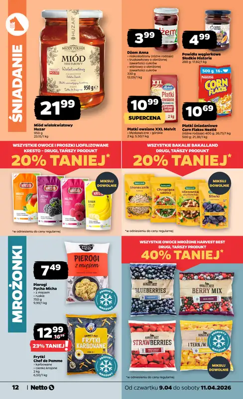 Netto - gazetka promocyjna Gazetka Spożywcza od czwartku 09.04 do soboty 11.04 - strona 12