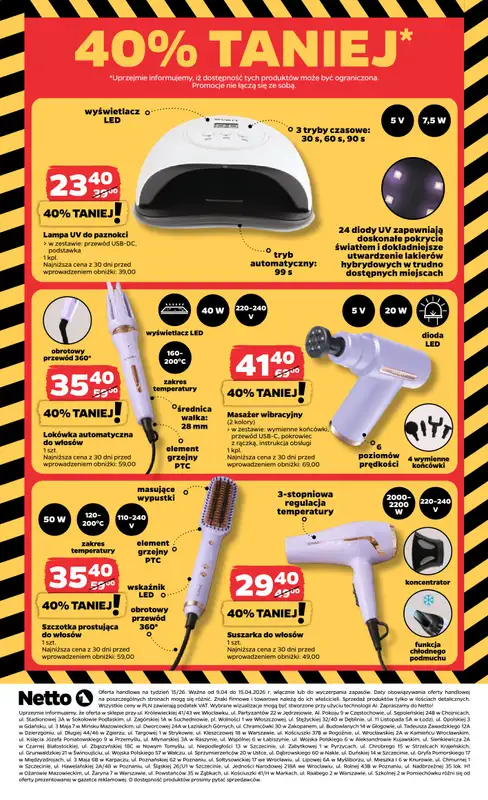 Netto - gazetka promocyjna Inspiracje tygodnia Netto  do środy 15.04 - strona 8