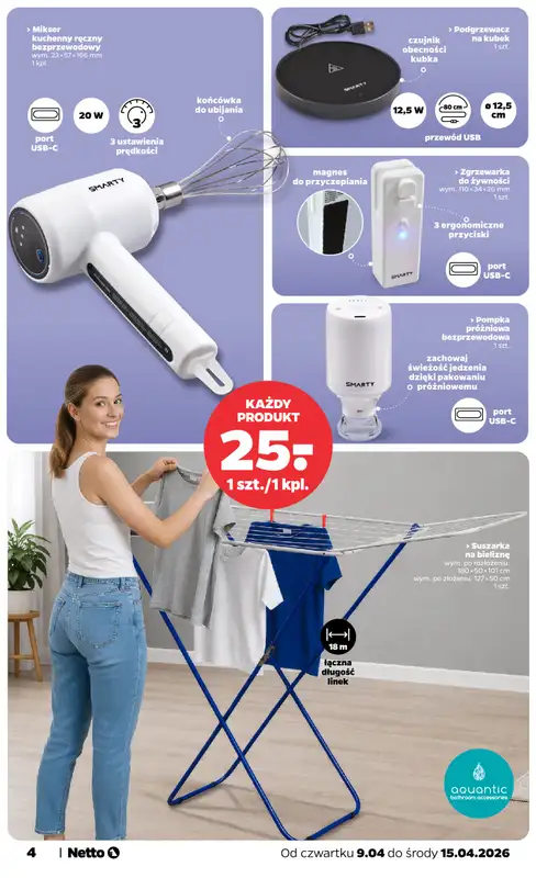 Netto - gazetka promocyjna Inspiracje tygodnia Netto  do środy 15.04 - strona 4