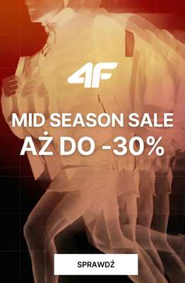 4F - gazetka promocyjna MID SEASON SALE do -30% od czwartku 02.04 