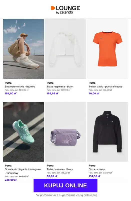 Lounge by Zalando - gazetka promocyjna Do -77% Puma sports od czwartku 02.04 do niedzieli 05.04 - strona 10