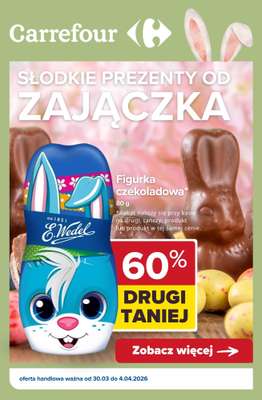 Carrefour - gazetka promocyjna Słodkie prezenty od ZAJĄCZKA od wtorku 31.03 do soboty 04.04