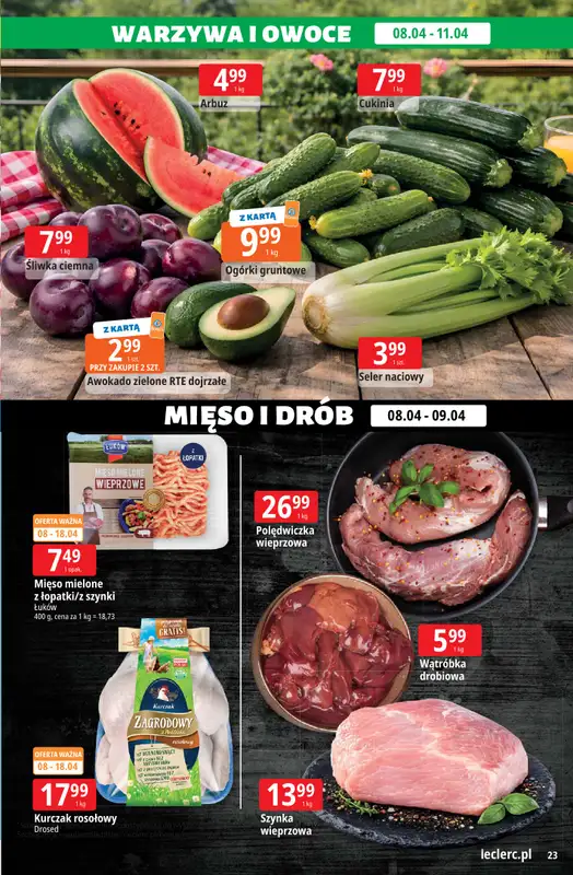 Leclerc - gazetka promocyjna Oferta E.Leclerc od środy 08.04 do soboty 18.04 - strona 23