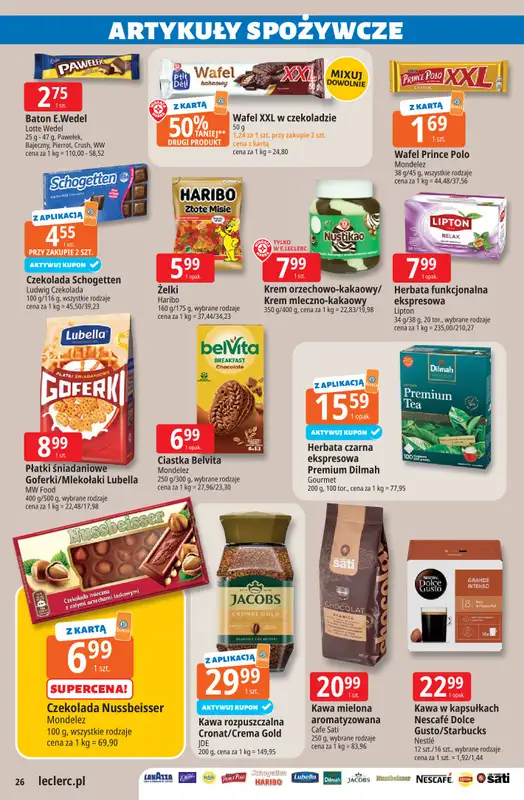Leclerc - gazetka promocyjna Oferta E.Leclerc od środy 08.04 do soboty 18.04 - strona 26
