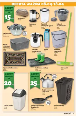Leclerc - gazetka promocyjna Oferta E.Leclerc od środy 08.04 do soboty 18.04 - strona 5