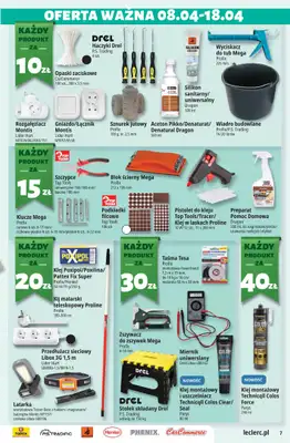 Leclerc - gazetka promocyjna Oferta E.Leclerc od środy 08.04 do soboty 18.04 - strona 7