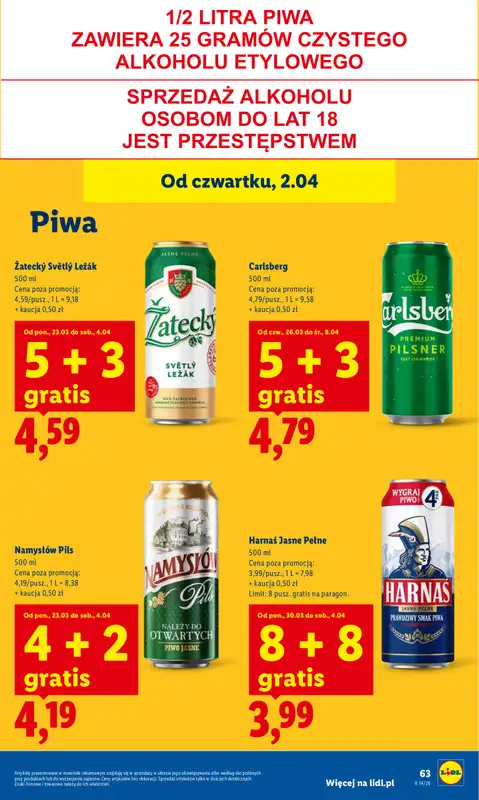 Lidl - gazetka promocyjna Oferta od czwartku od czwartku 02.04 do soboty 04.04 - strona 69